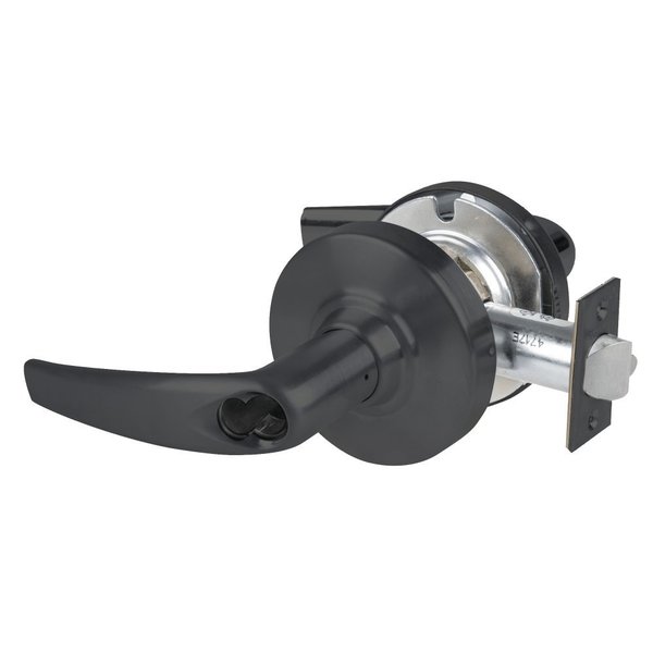 Schlage Grade 1 Entrance/Office Lock, Athens Lever, SFIC Prep Less Core, Matte Black Finish, Non-Handed ND50BD ATH 622